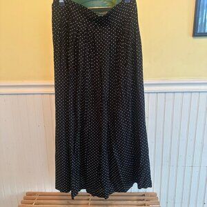 Kathryn Deene New York Black Polka Dot Skirt Size 14/16